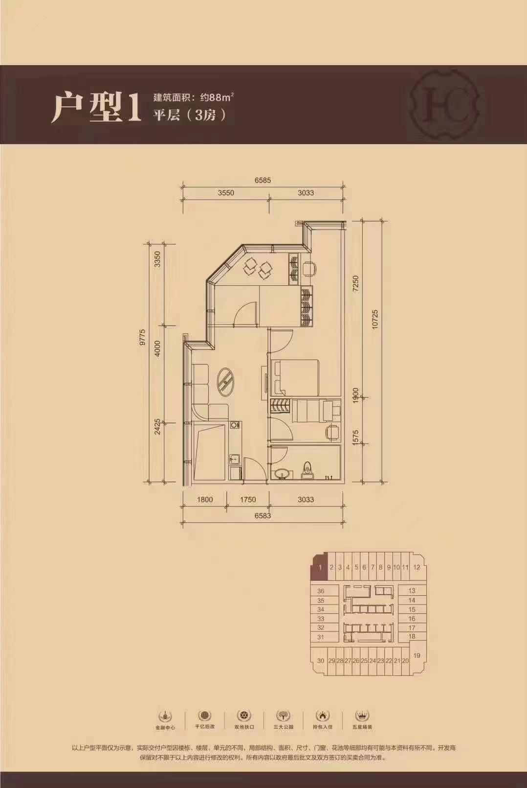 罗湖部队军产权房【帝景国际】复式三房198万一套起(图9)