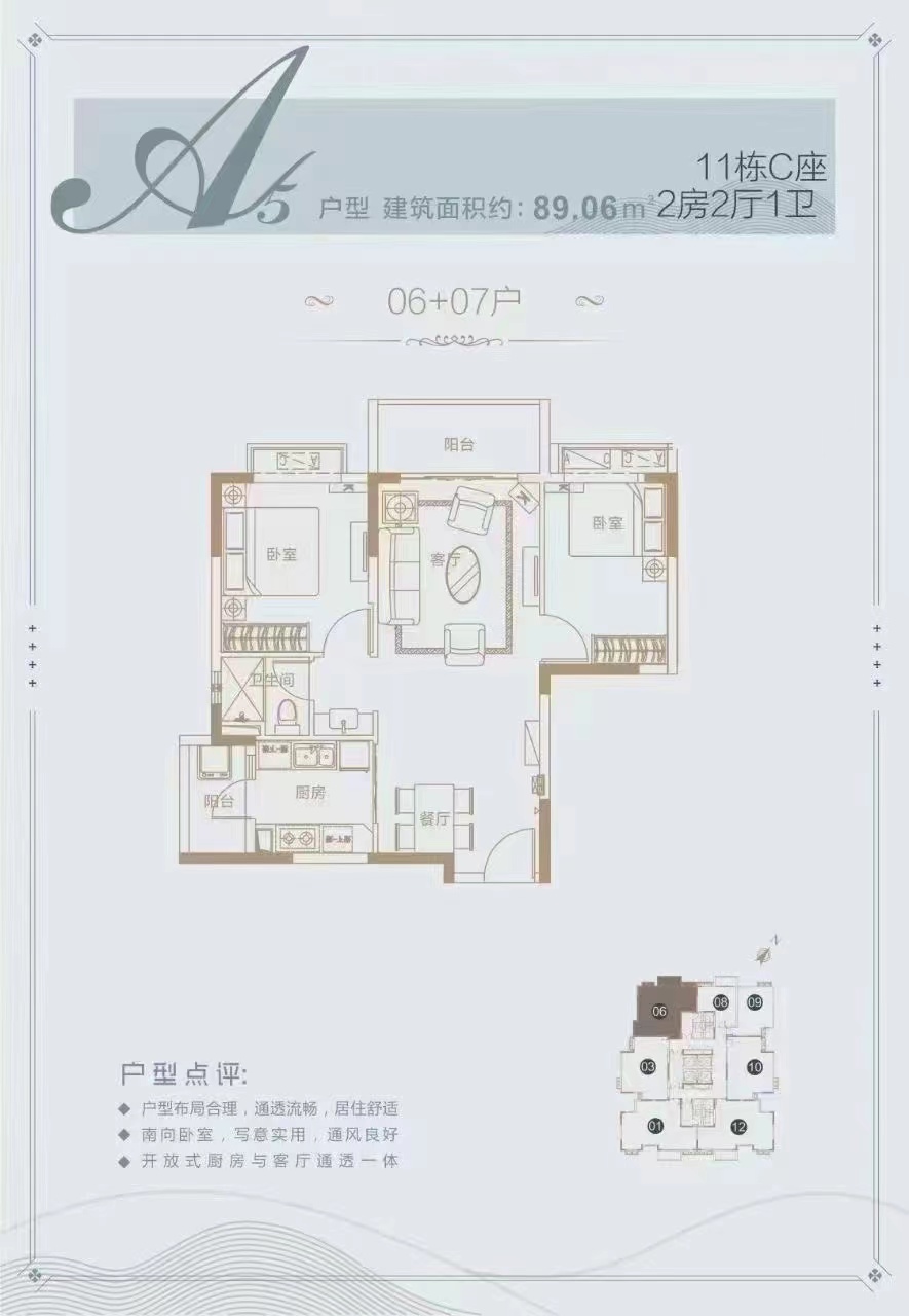 阳台山地铁口【福龙道.悦山荟】红本房2.88万一平(图11)