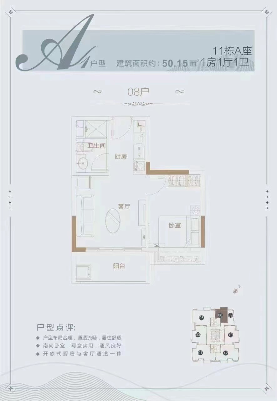 阳台山地铁口【福龙道.悦山荟】红本房2.88万一平(图9)
