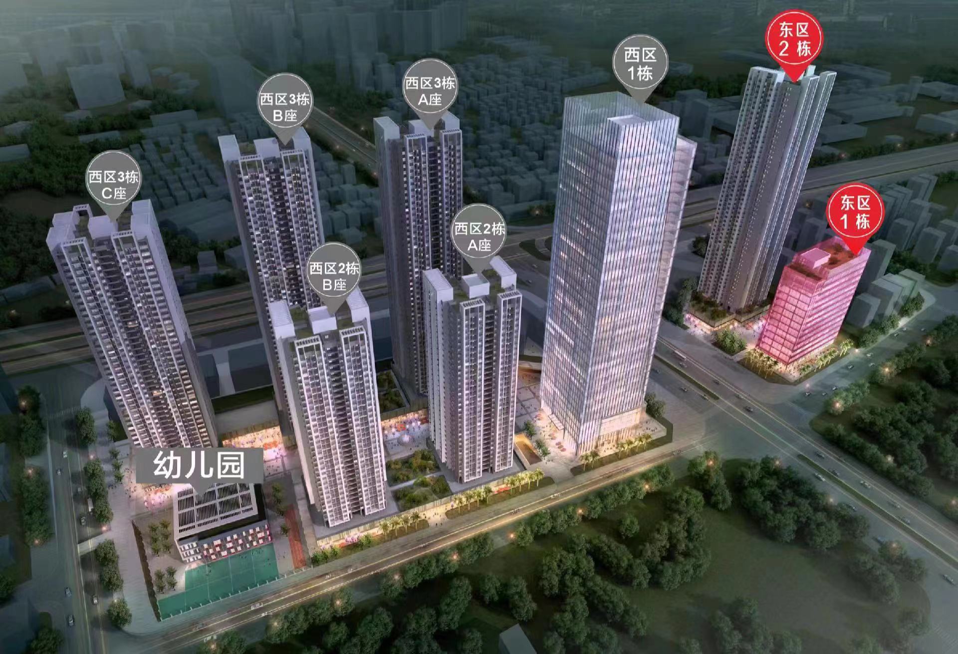 坂田八栋花园【坂田壹中心】精装三房130万一套(图2)